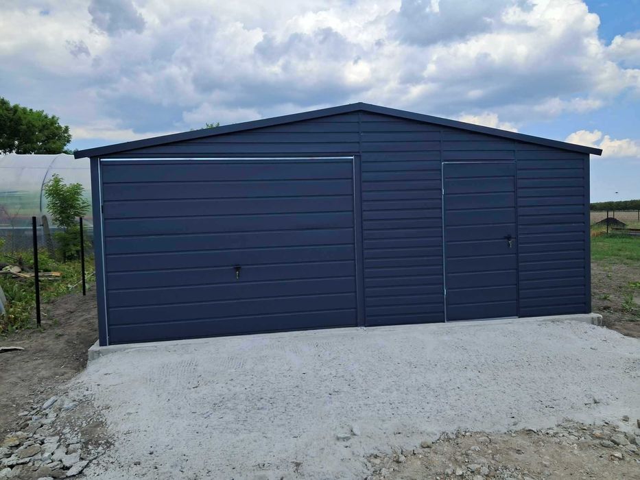 Garaż blaszany, wiata. WZMOCNIONY PROFILAMI. Producent. CAŁA POLSKA