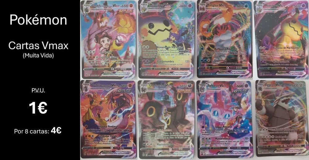 Cartas Pokémon: Diversas opções a bom preço!