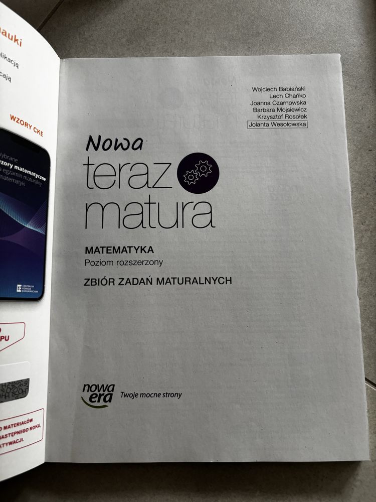 Nowa teraz matura matematyka poziom rozszerzong zbior zadan