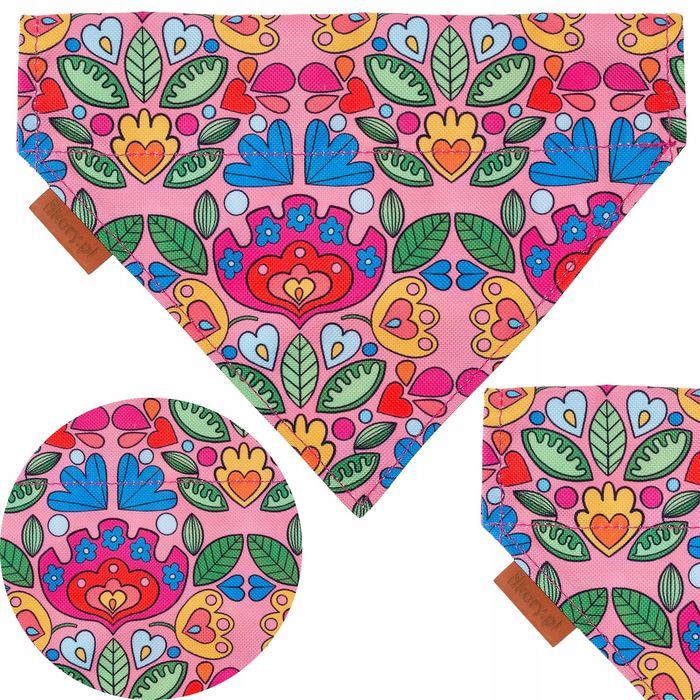 bandanka bandana chustka apaszka dla buldoga spaniela 25x22x16,5 cm