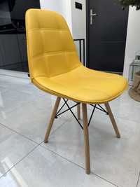 Krzeslo, fotel, zółty, loftowy