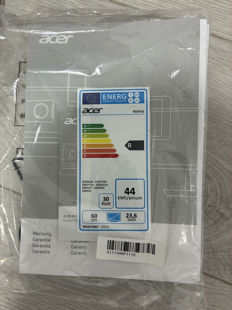 Monitor ACER 24’’ 165hz