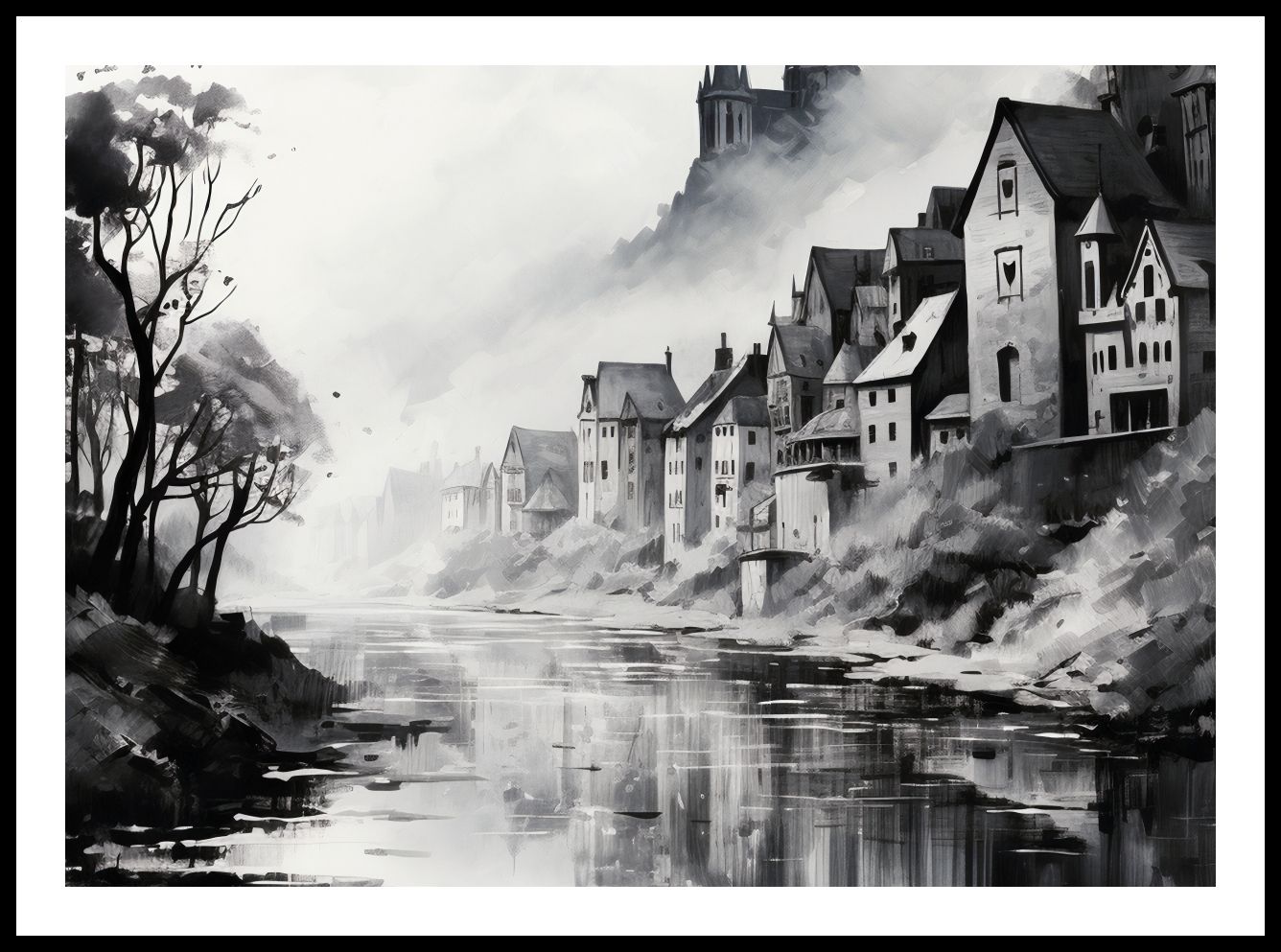 Plakat 70x50cm Mglisty Refleks