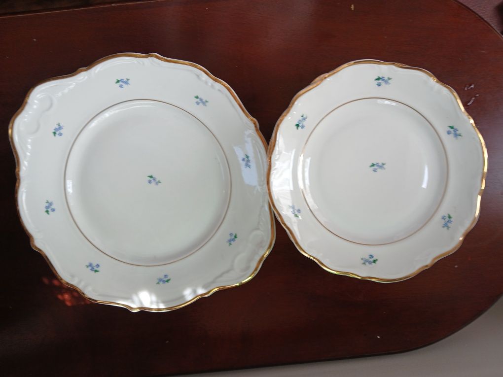 PRL komplet deserowy Wałbrzych 6 plus 1 Stara piękna porcelana