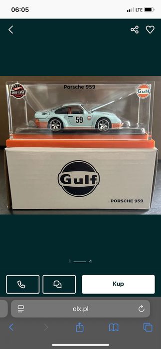 Hot wheels Porsche 959 Gulf RLC
