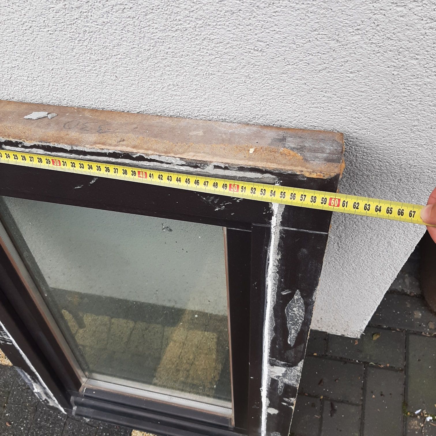 Okno drewniane wysokości 90cm szerokość 60