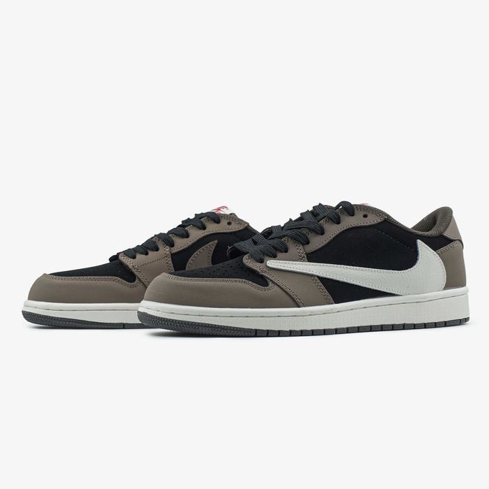 Кросівки Nike Air Jordan 1 Low OG SP Travis Scott Brown Mocha premium