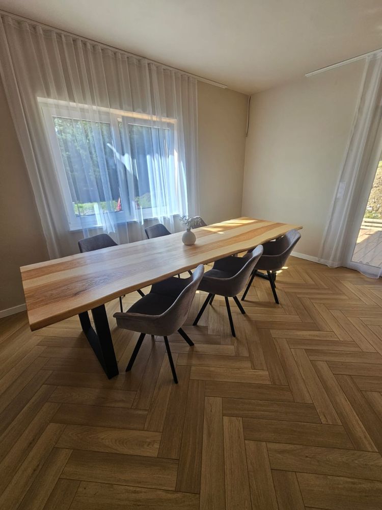 Stół lity JASEN duży /stół dębowy jesionowy monolit monolity stoły