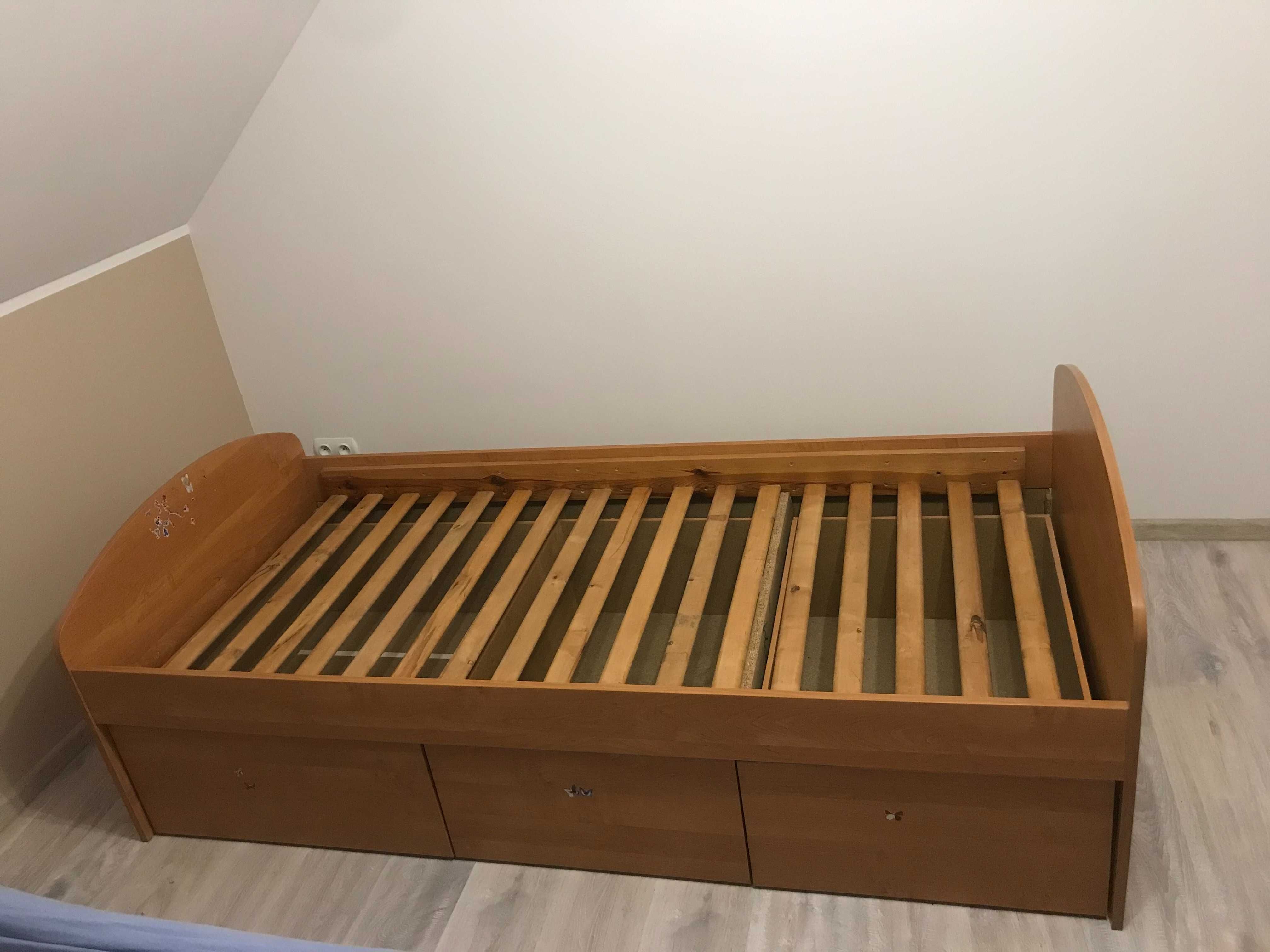 Łóżko dziecięce/ młodzieżowe jednoosobowe z 3 szufladami