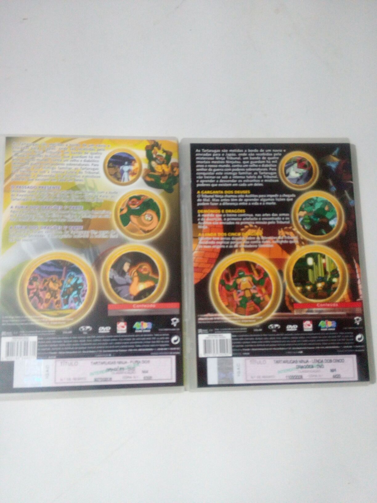 Pack 4 DVD: As Tartarugas Mutantes Ninja, série 5