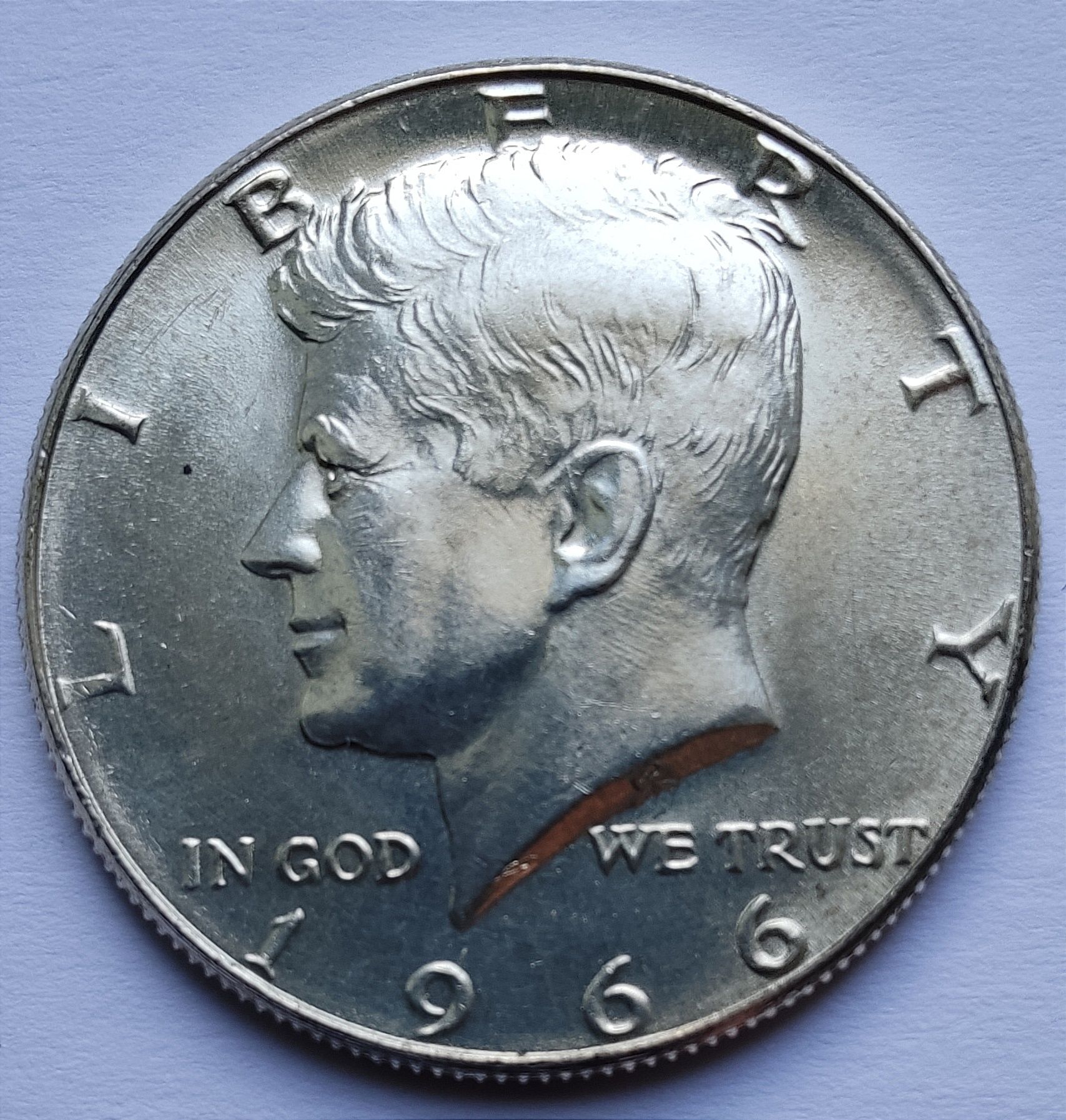1/2 dolara half dollar 1966