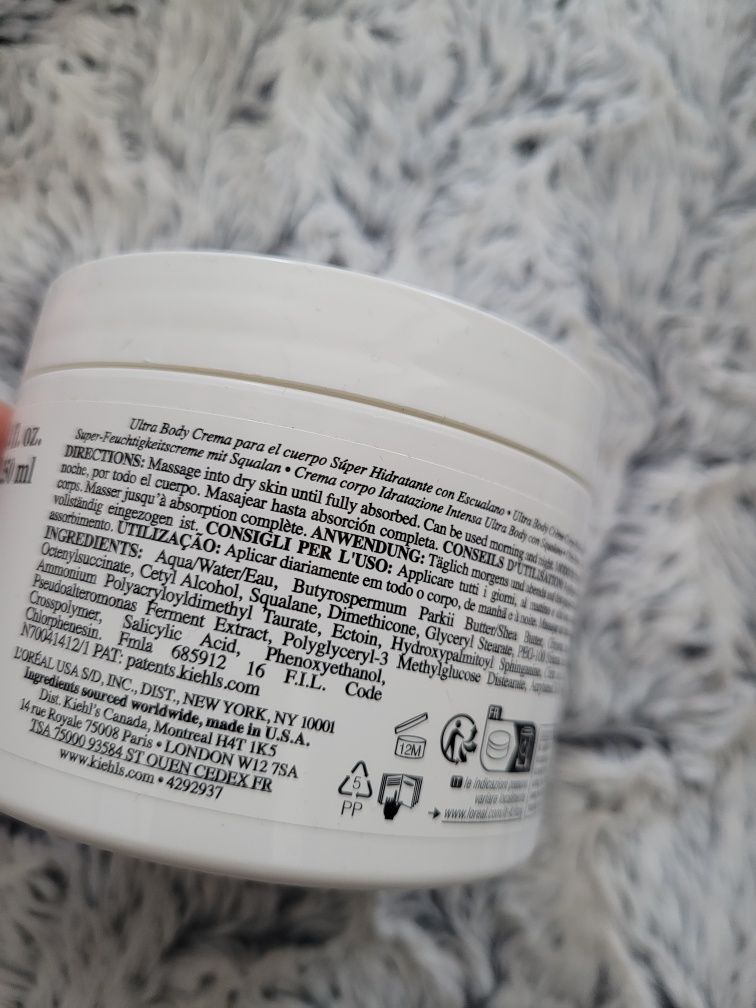 Kiehl's ultra body mega Moisture Squalane Cream balsam do ciała