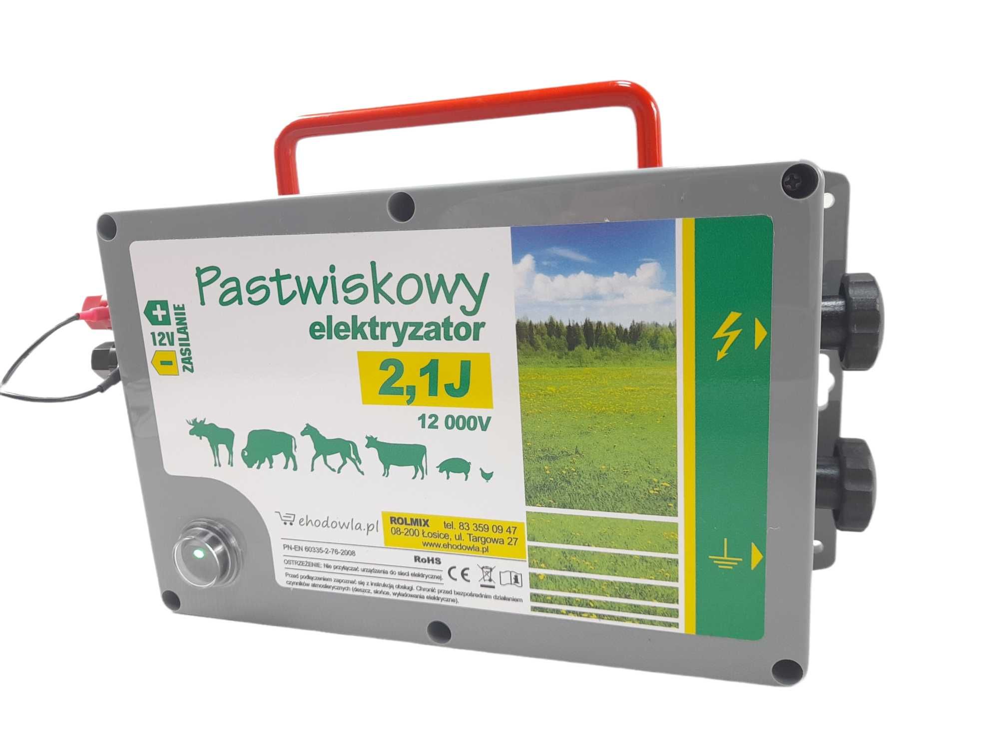 Elektryzator Pastwiskowy 2,1J pastuch elektryczny NOWOŚĆ