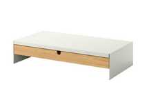 NOWA Podstawka pod monitor/laptop, biała z szufladą, IKEA ELLOVEN