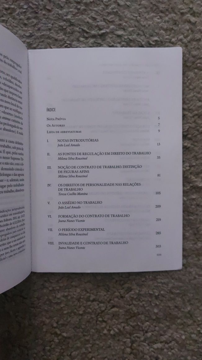 Livro "Direito do Trabalho: Relação Individual", João Leal Amado