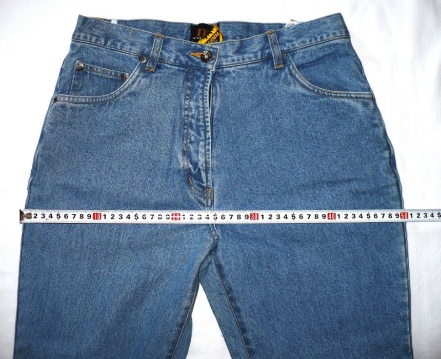 Spodnie 3/4 jeans, haft