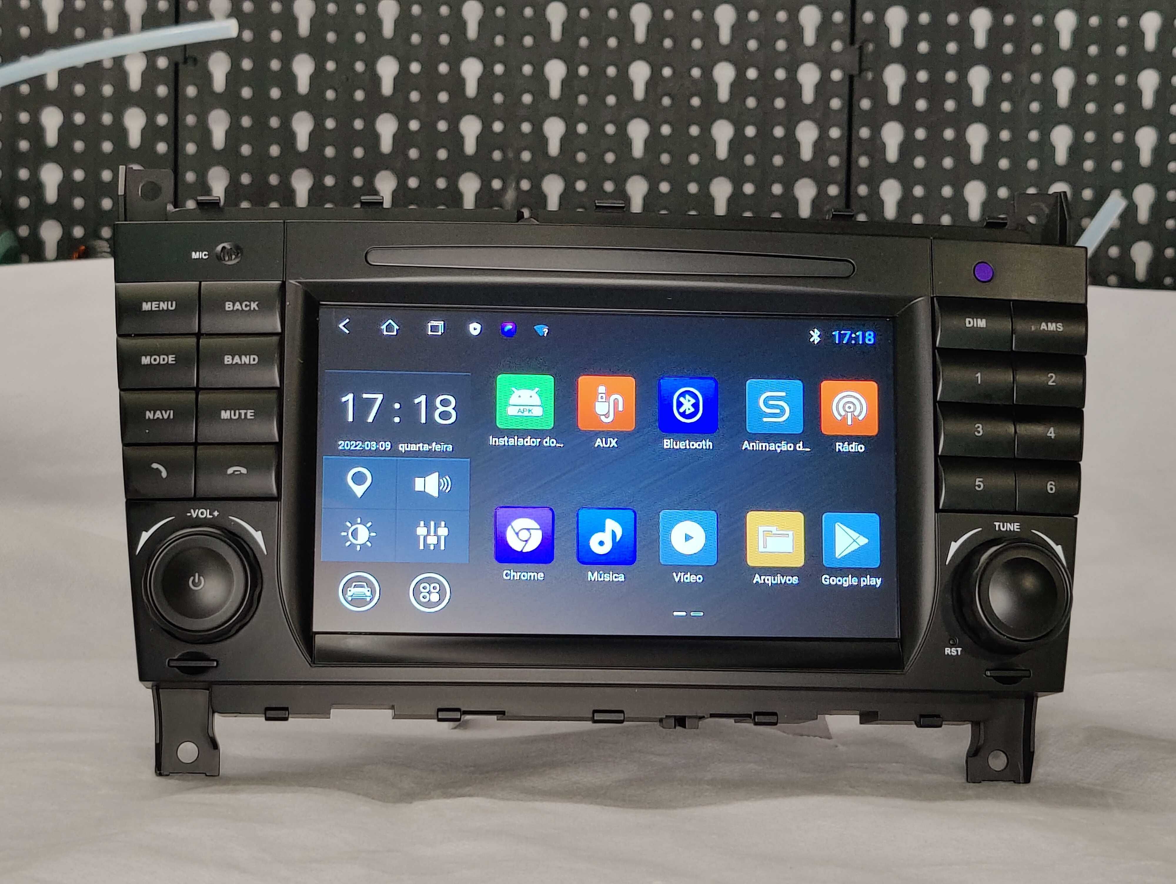 Rádio 2 DIN Android Mercedes Benz A B VITO W203 • BLUETOOTH + câmara