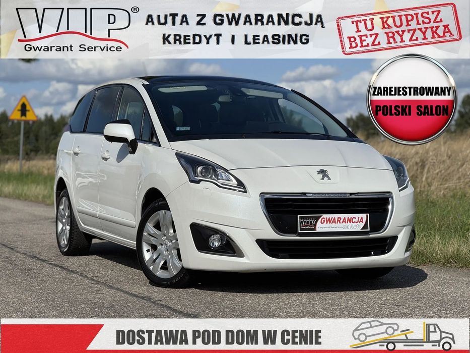 Peugeot 5008 nav LEDY Polski Salon / PISEMNA GWARANCJA w cenie / Transport / KREDYT