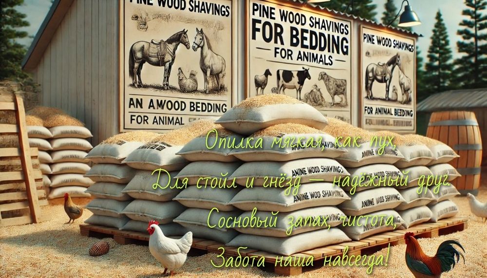 Опилка,  стружка сосна в мешках.  Доставка