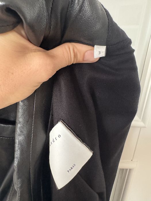 Sandro шкіряний жакет, піджак