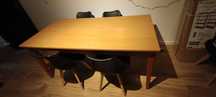 Mesa extensível em carvalho