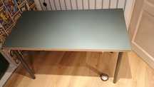 IKEA blat LAGKAPTEN 120x60 cm szaroturkusowy, nogi ADILS