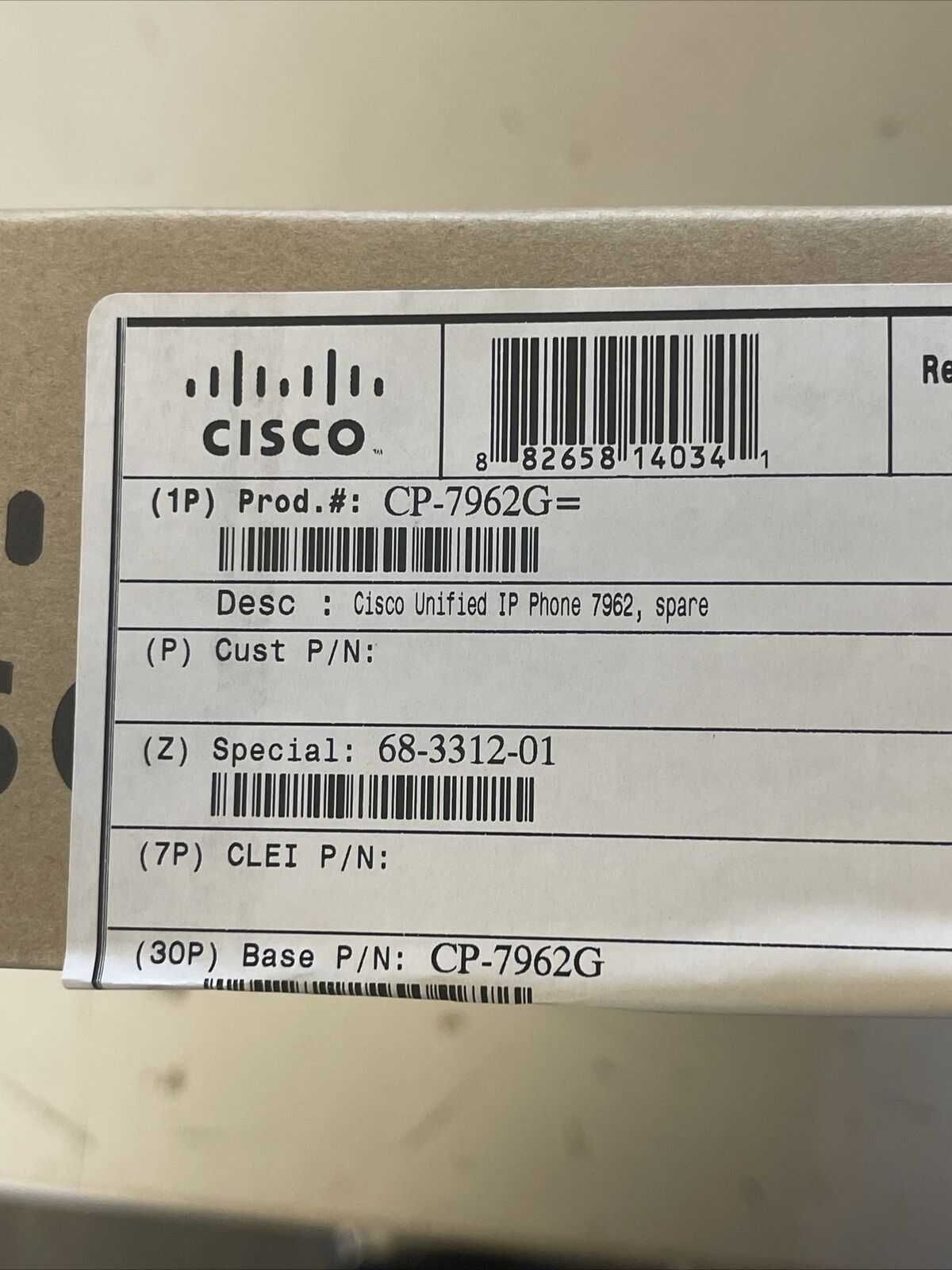 Telefone Cisco 7962G IP VoIP CP-7962G