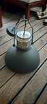 Lampa sufitowa plafon szara loft duża