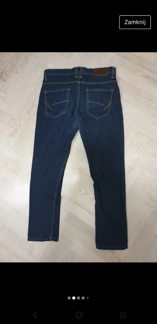 Męskie spodnie jeansy skinny granatowe rozm. 31  M Pull & Bear