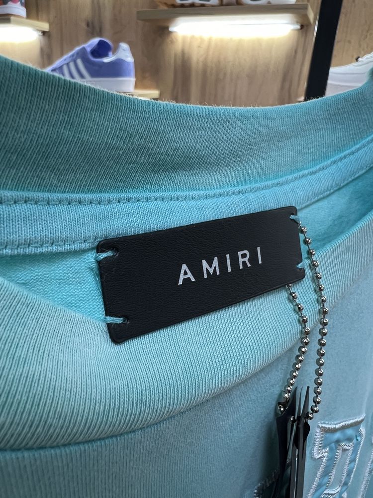 Футболка AMIRI Big Logo Faded Blue