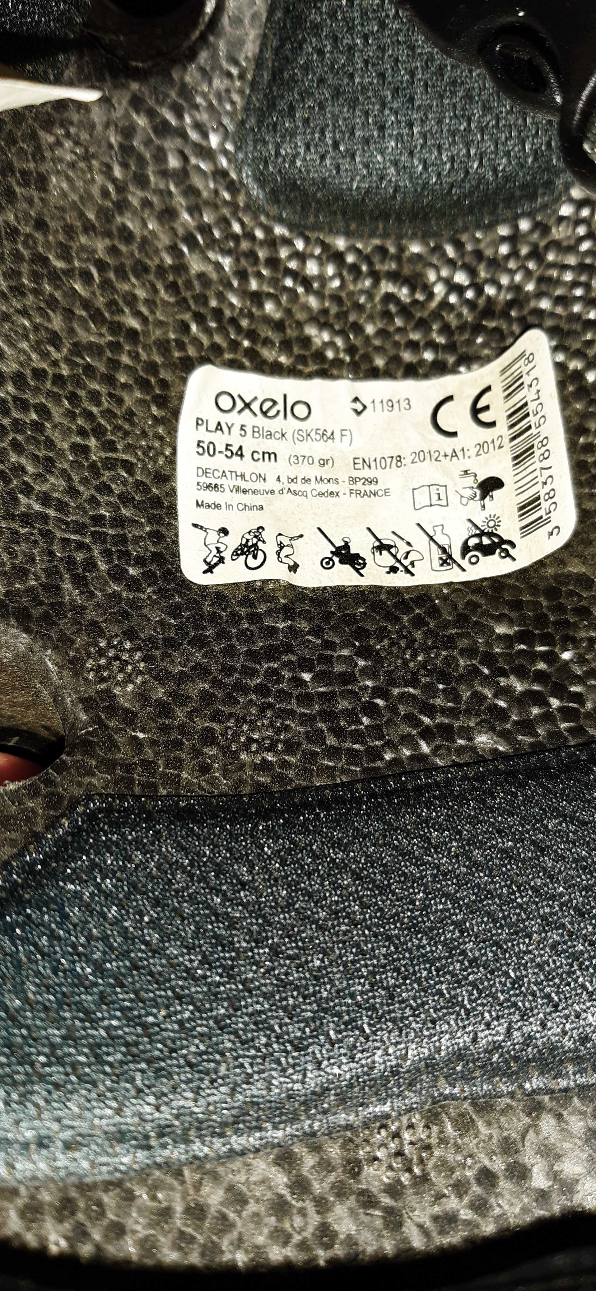 Kask na rolki, deskorolkę, hulajnogę Oxelo / cyjanowy