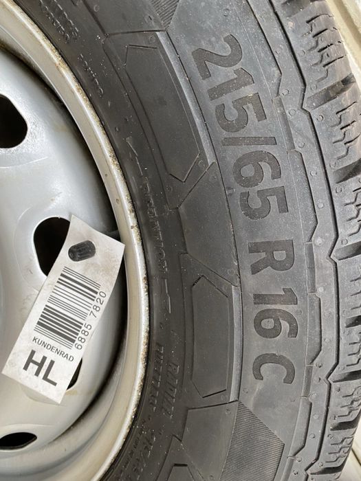 Диски рено трафик 5/114/3 R16 резина континенталь 215/65/16C