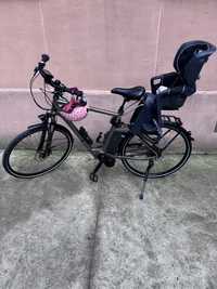 Електро велосипед Raleigh + замок(абус)дитяче крісло та шолом