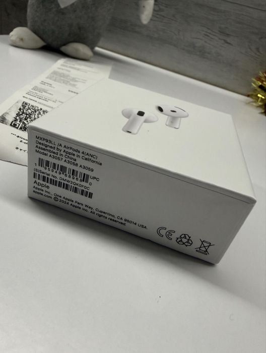 Наушники airpods Apple 4 новые с чеком беспроводные Bluetooth