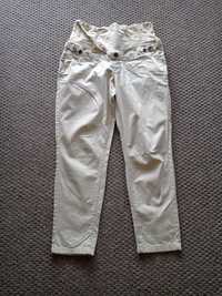 Spodnie ciążowe H&M 42 beżowe bawełniane chinosy