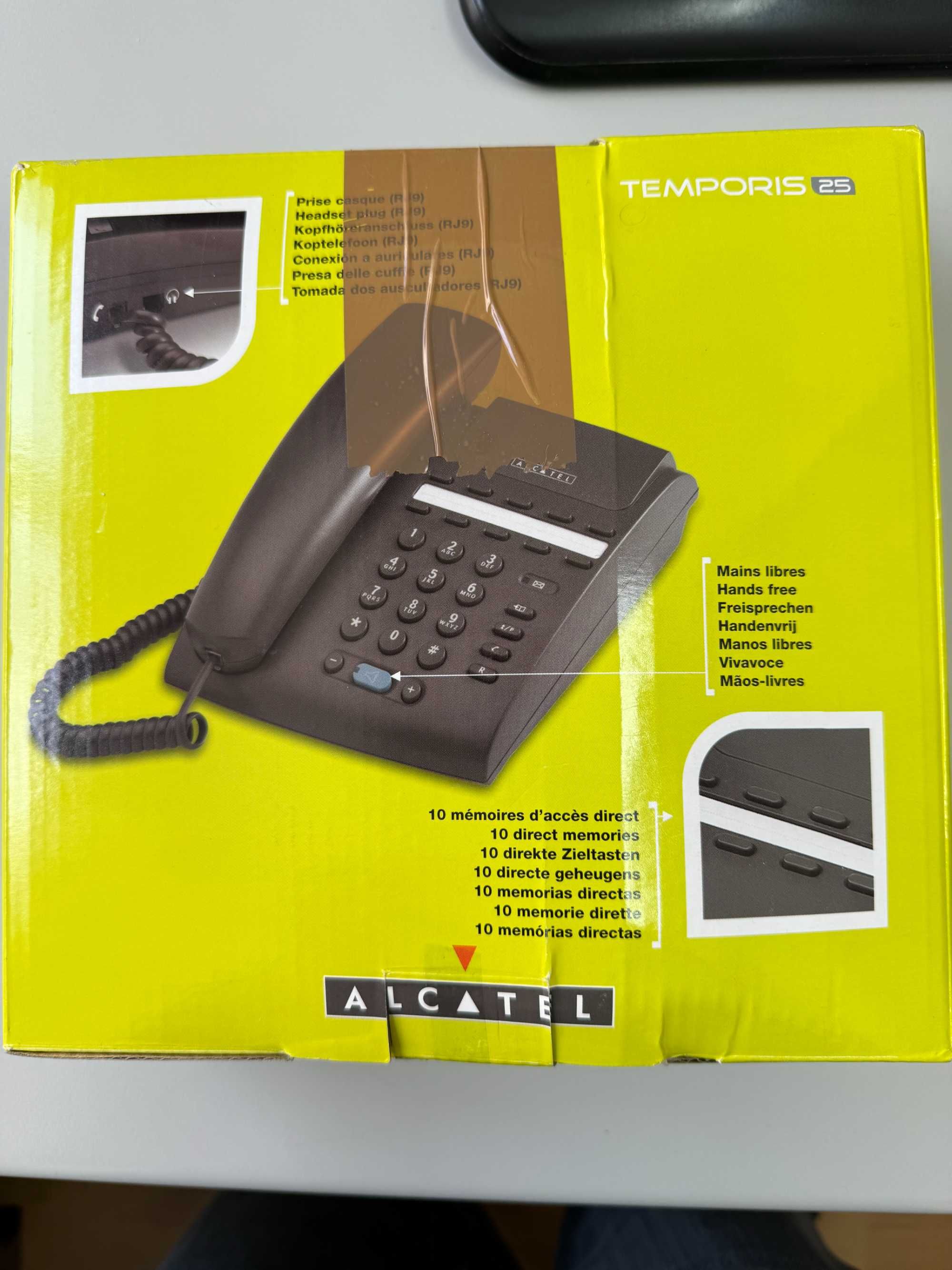 Telefone analógico Alcatel Temporis 25 Pro, novo
