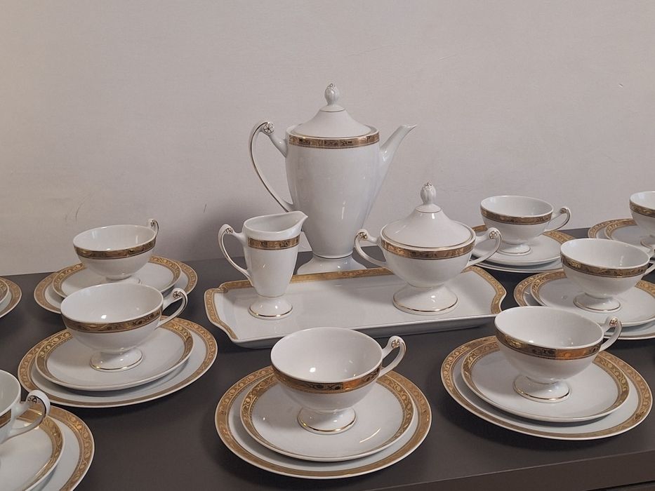 Ćmielów Serwis do kawy na 12 osób porcelana
