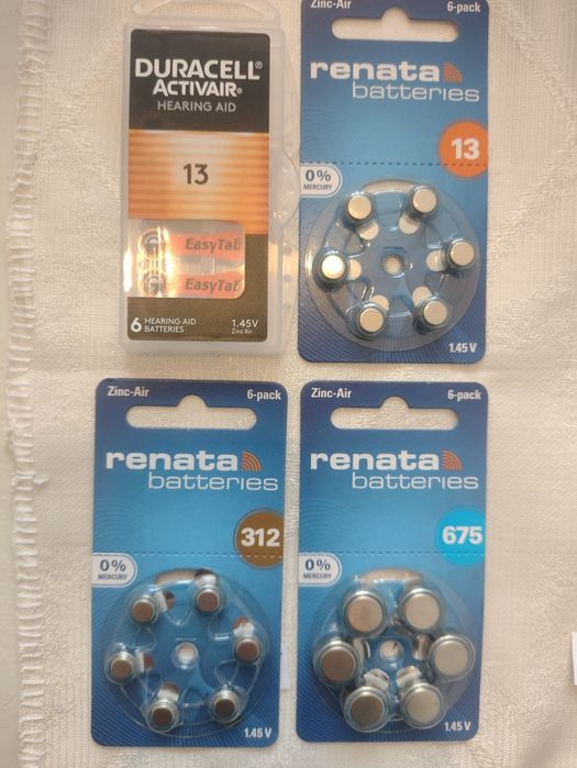 Батарейки для слухового аппарата,13,312,675