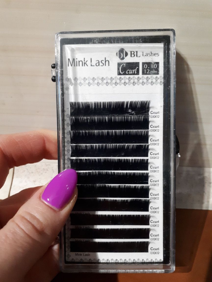 Rzęsy BL Lashes Mink czarne C, 0,10, 12mm