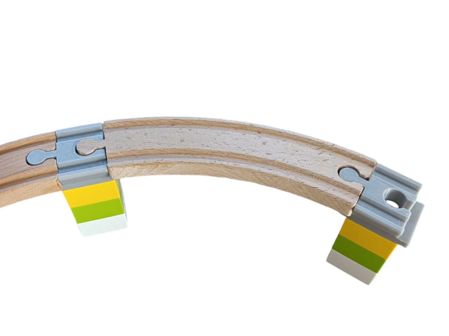 Adaptery (12 szt) do łączenia LEGO Duplo z torami Ikea, Lidl, Brio