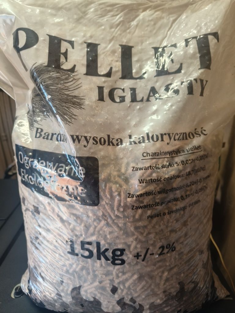 Pellet sosnowy certyfikat A1 jakość Premium