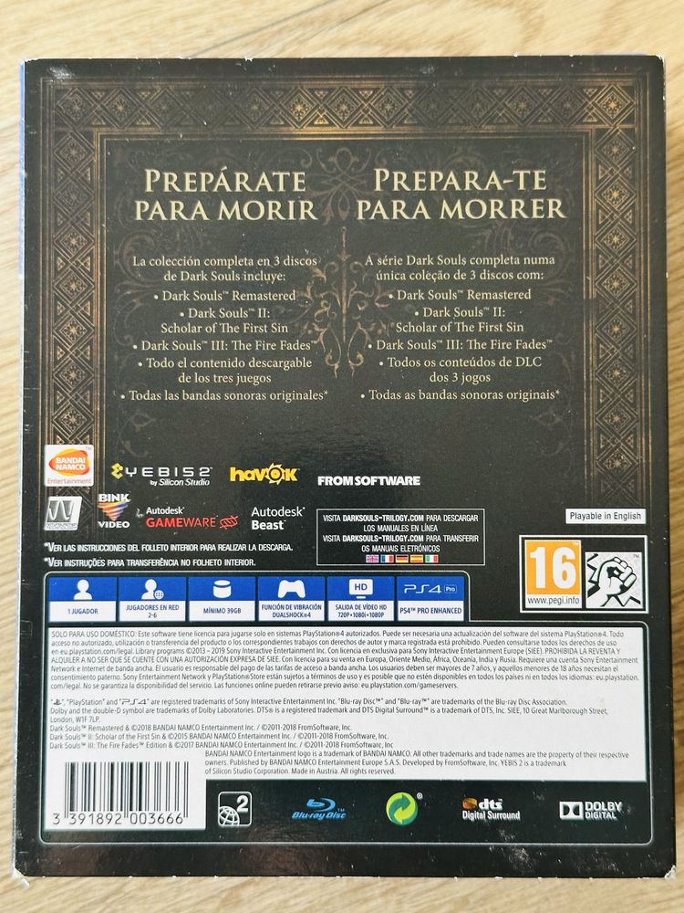 Dark Souls Trilogy trylogia PS4 bdb stan