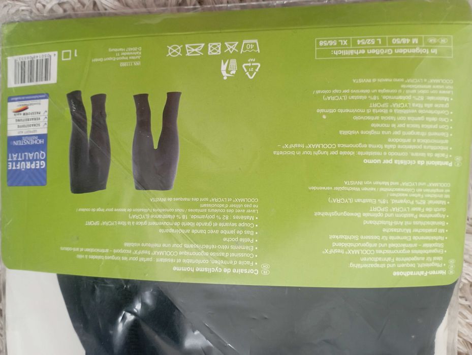 Męskie spodenki na rower Crivit r. M