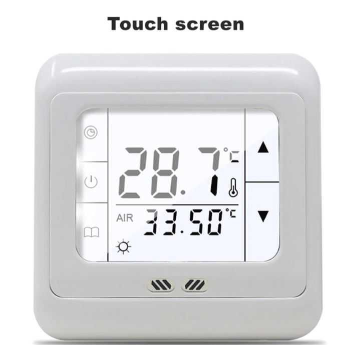 Termostato Piso Radiante 16AMP - Touch Screen