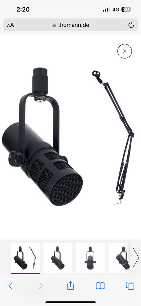 Microfone TBone MB7 Beta com suporte