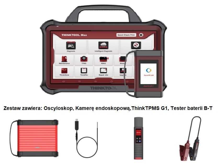 THINKCAR/THINKTOOL MAX 35 funkcji 2 lata aktualizacja TAB III (X431*)