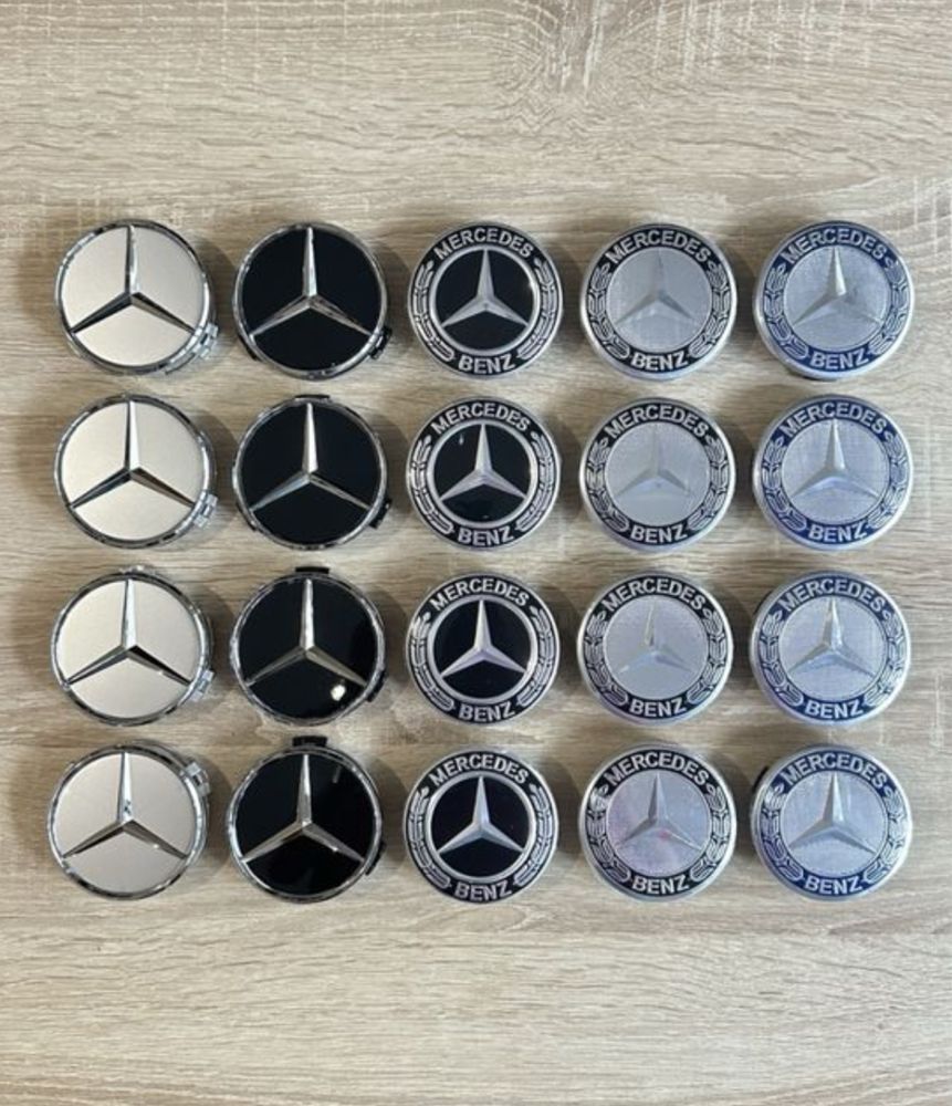 Conjunto 4 Centros Jantes Mercedes Benz 56mm 60mm 65mm 68mm 75mm