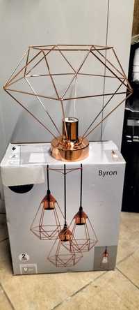 Zestaw lamp sufitowych Byron miedziane