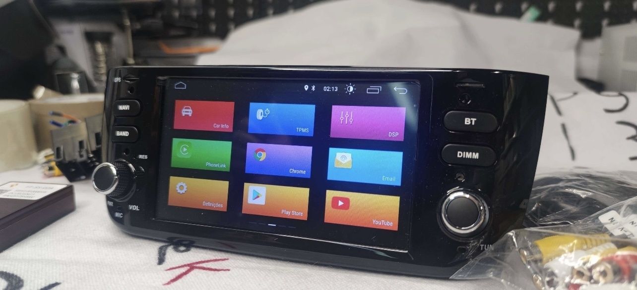 Rádio Android Carplay Fiat Punto