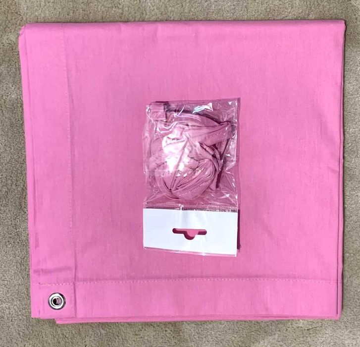 Baldachim różowy do łóżka 200 cm x 100 cm